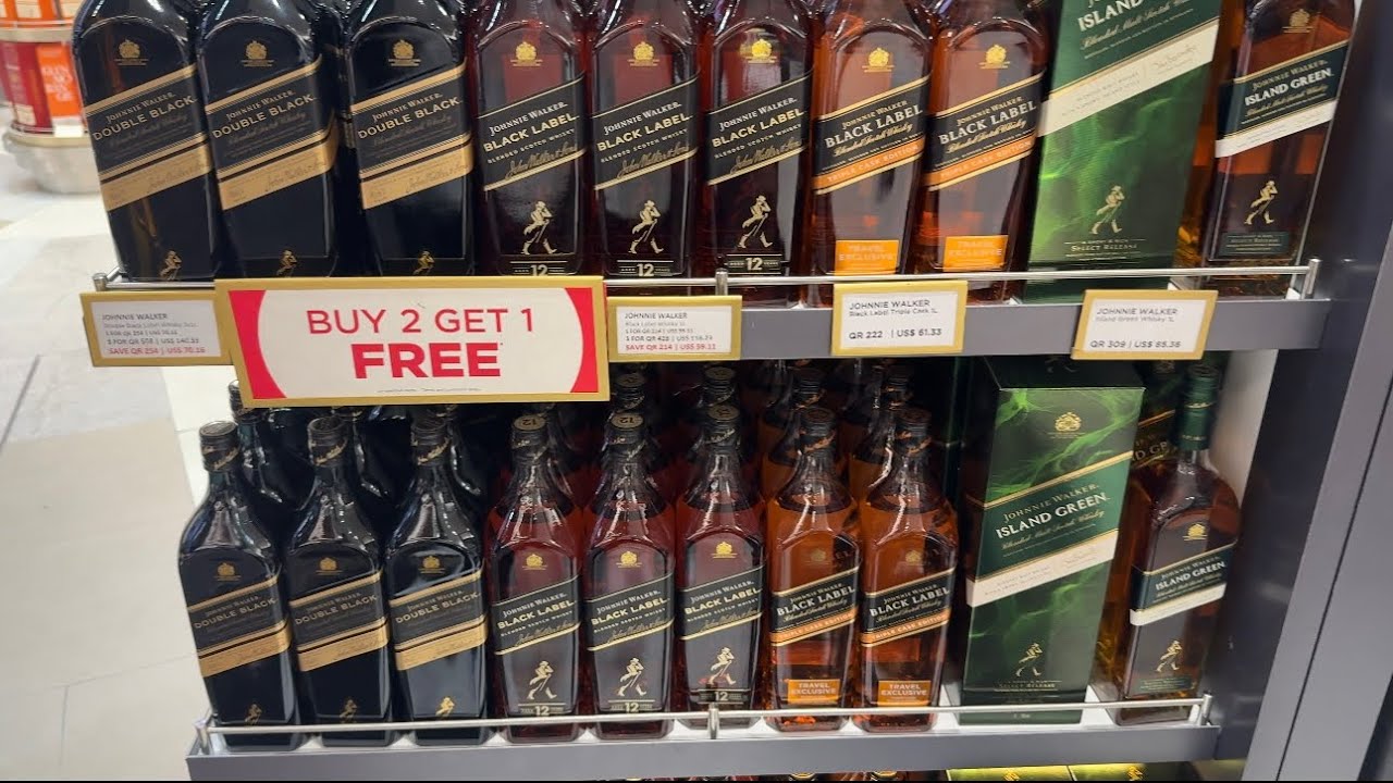 Duty free Qatar 2025 Hamad International Airport whisky price 2025 whisky prices of duty free Doha