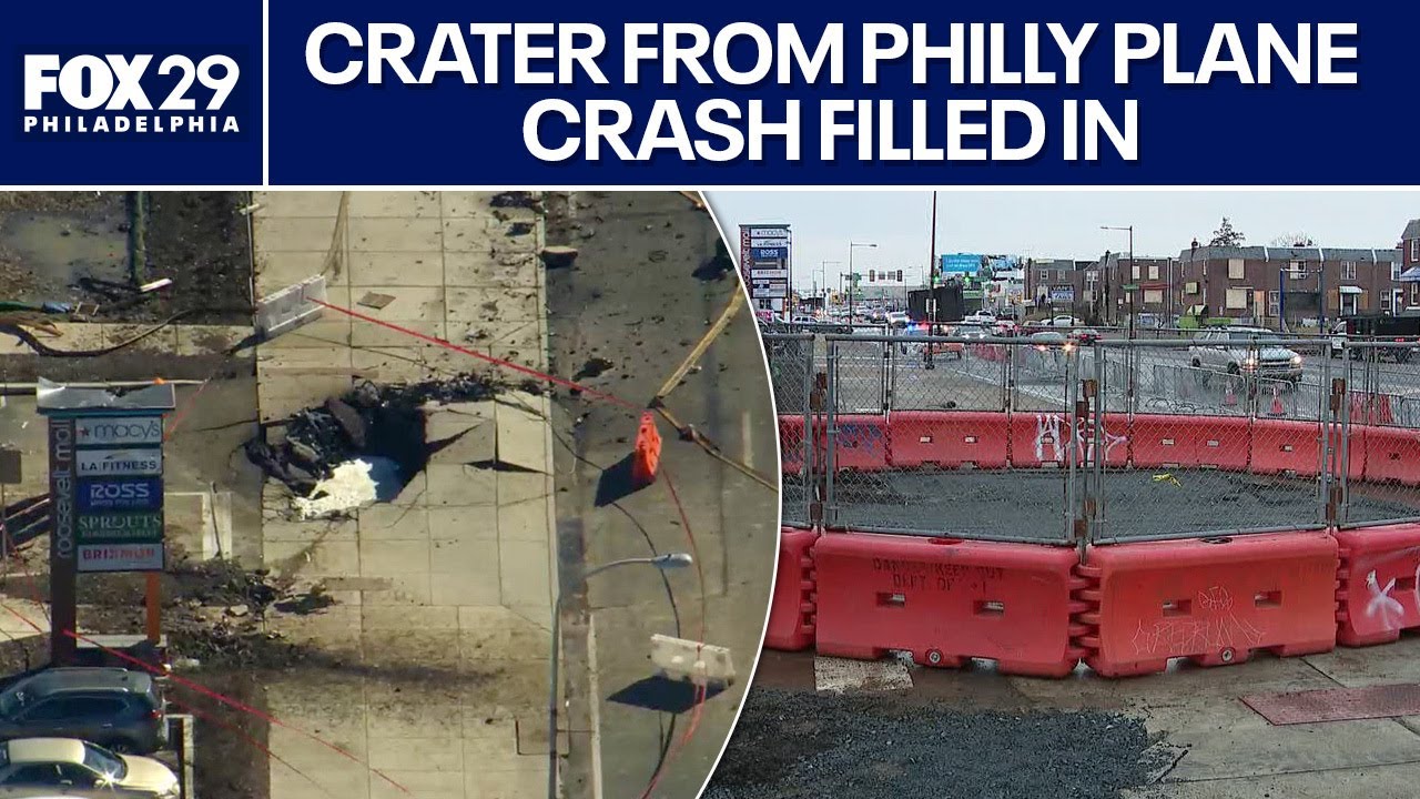 Philly plane crash: Crater from deadly North Philadelphia plane crash has been filled in