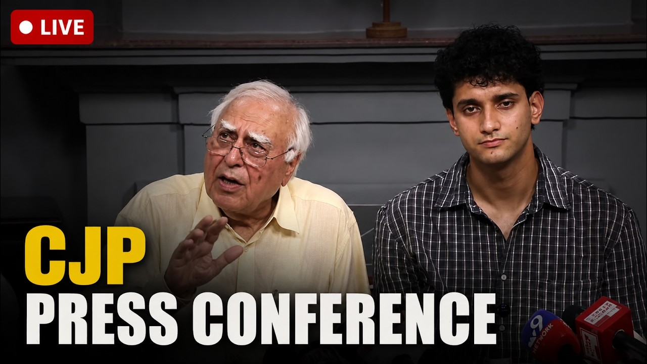 LIVE: CJP Press Conference With Kapil Sibal | Anti-Paper Leak Bill | CJP Protests LIVE