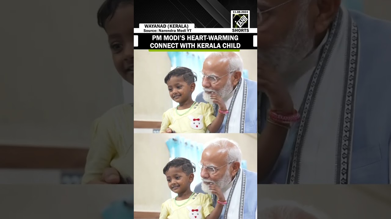 PM Modi&rsquo;s heartfelt connection with kid in Kerala&rsquo;s Wayanad