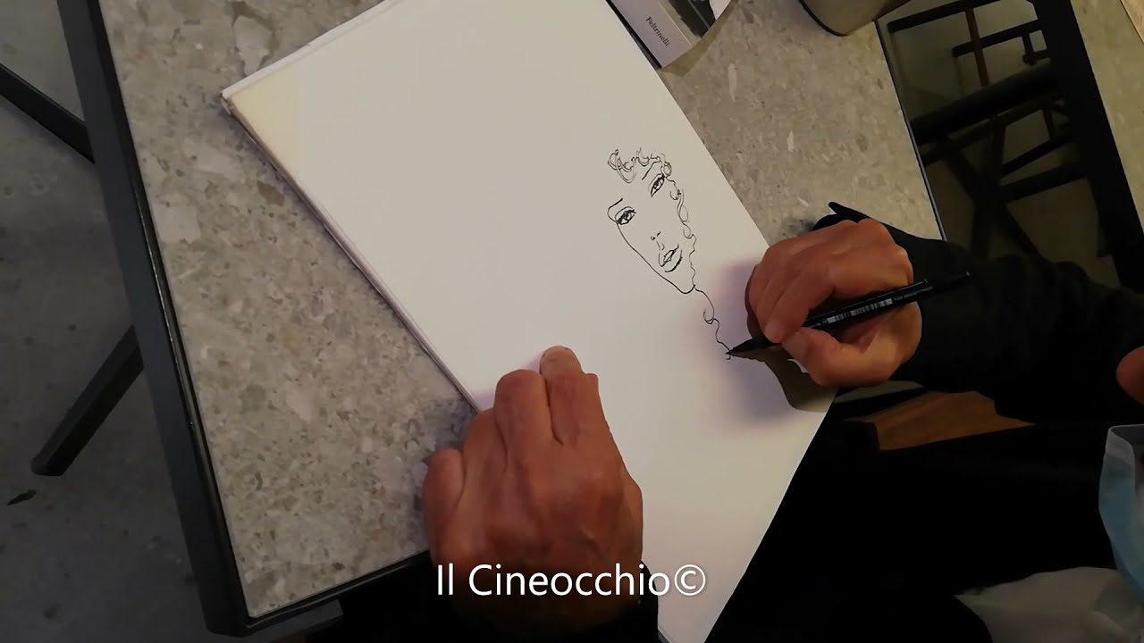 Milo Manara disegna / dessine / drawing Miele (Milano 30/09/2021)