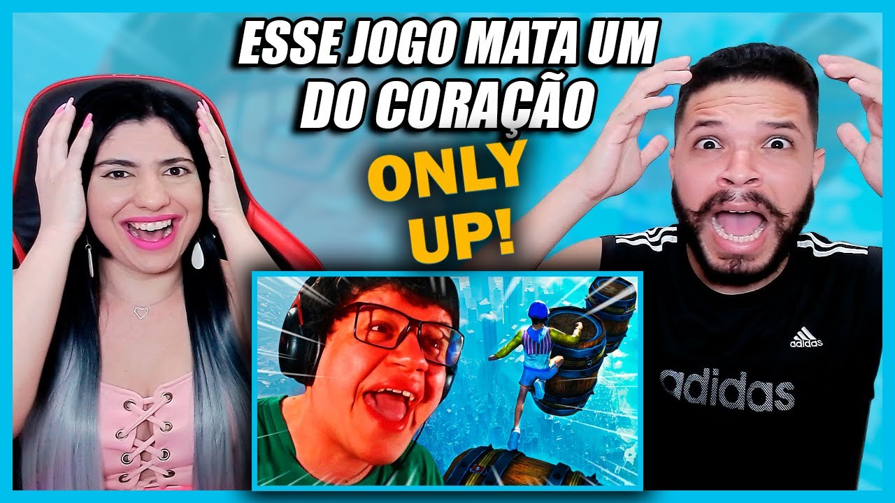 (Games EduUu) SEGURA AI MEU!!! LÁ VEM RAGE! 😡 - Only Up (REACT)