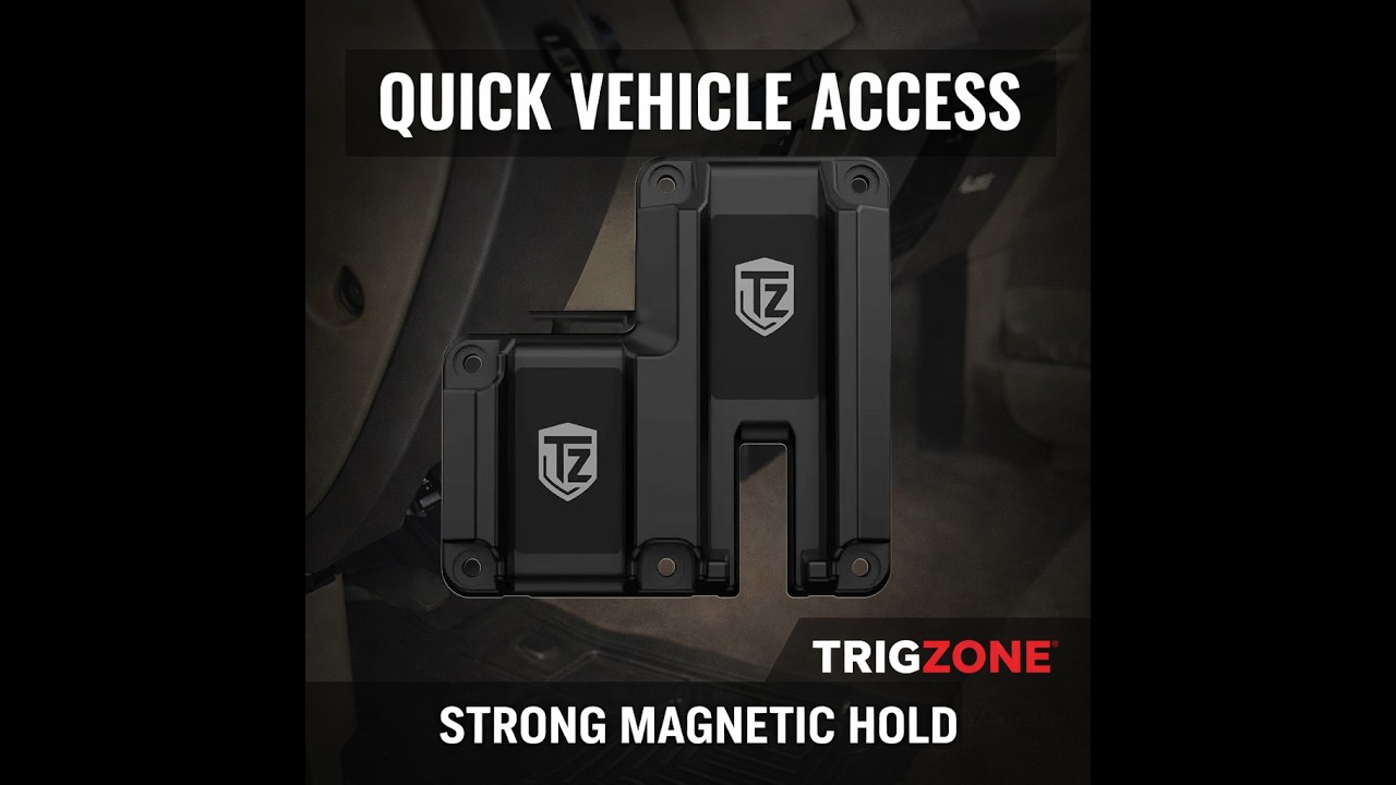TrigZone Vehicle Gun Magnet Mount | Truck & Car Quick Access Demo