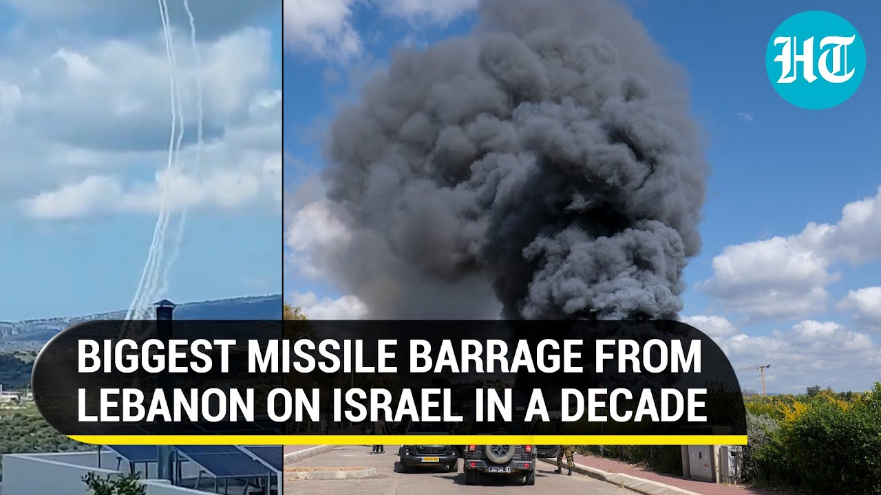 Israel hit by worst missile attacks from Lebanon since 2006 war; Tel Aviv retaliates | Watch