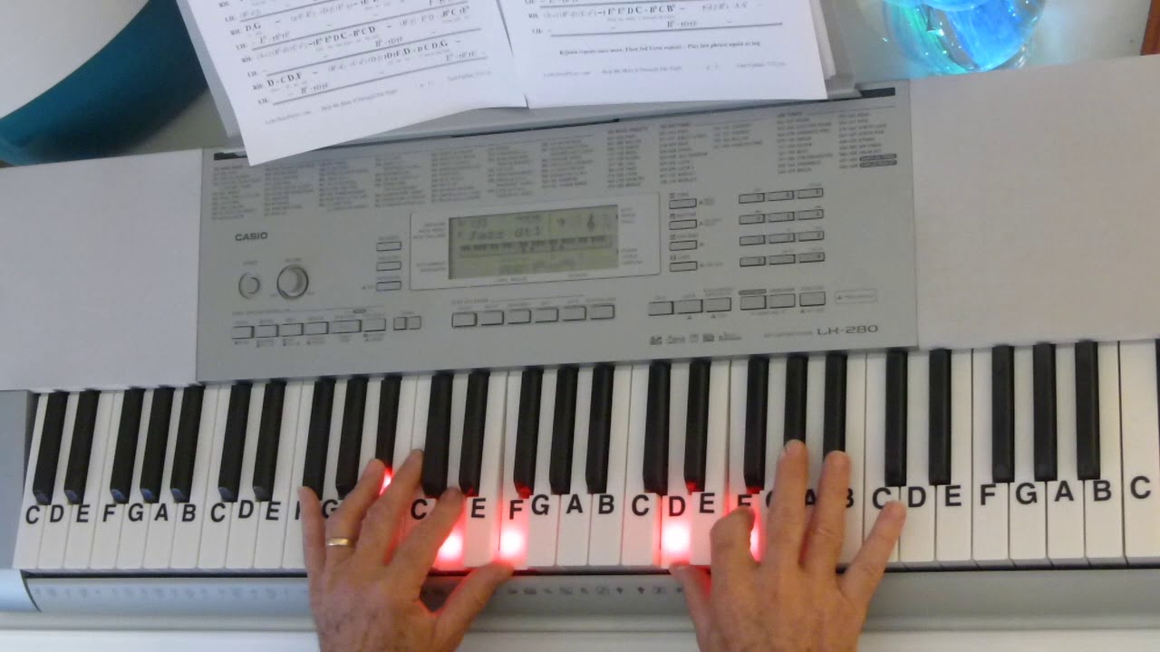 How To Play ~ Help Me Make It Through The Night ~ Kris Kristofferson ~ LetterNotePlayer ©