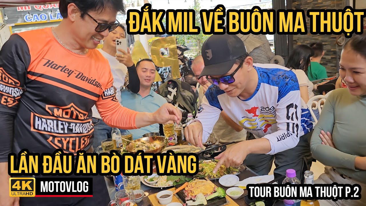 CBC-BMT-P2: DAK LAK MOTORBIKE BROTHERS RETURNED FROM DAK MIL TO BUON MA THUOT, ENJOYED GOLD-PLATE...