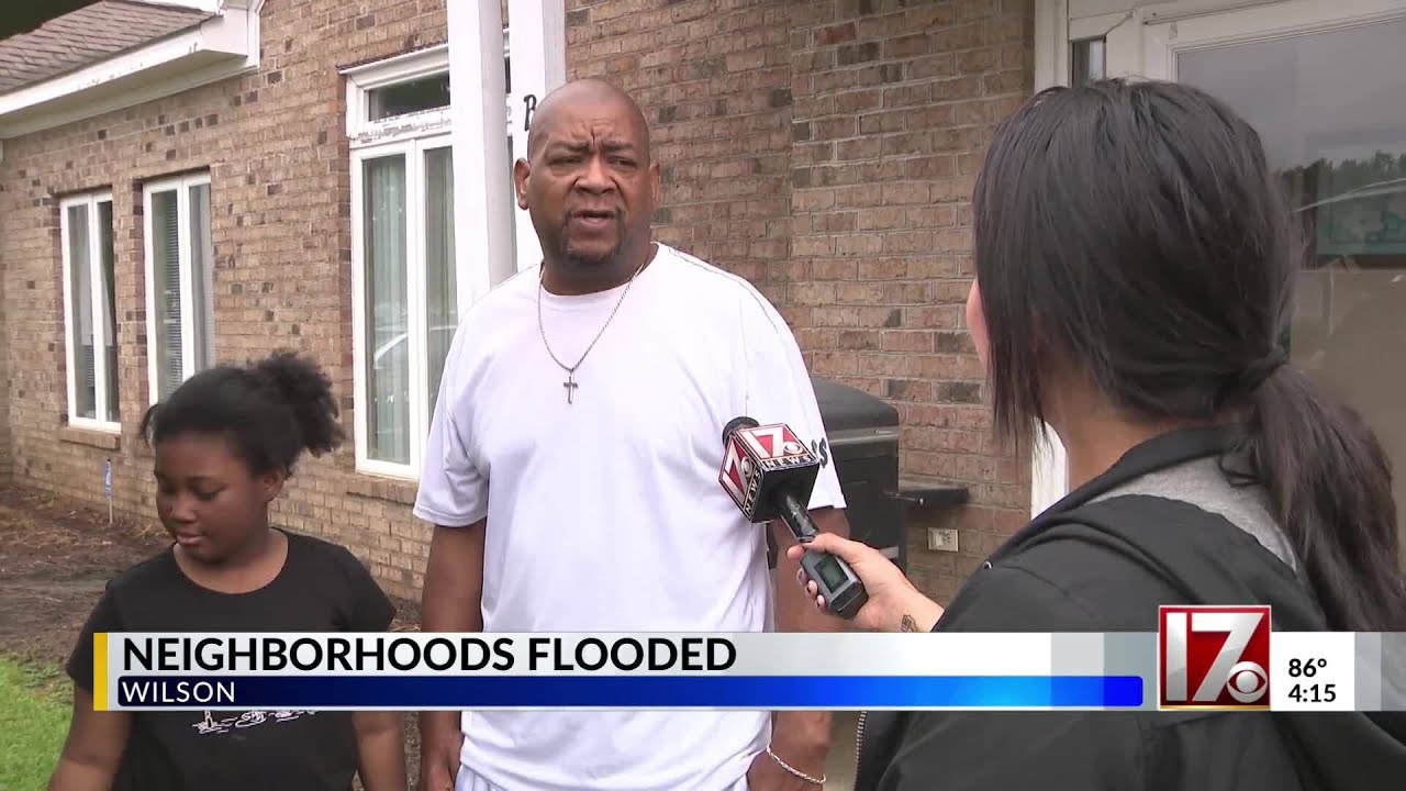 Neighborhoods flooded across Wilson NC