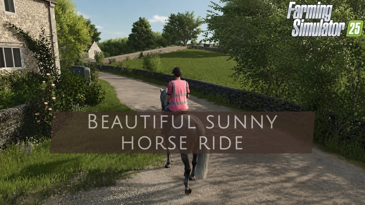 Oak Bridge Farm FS25 UK Map on Horseback, Relaxing Music and ASMR