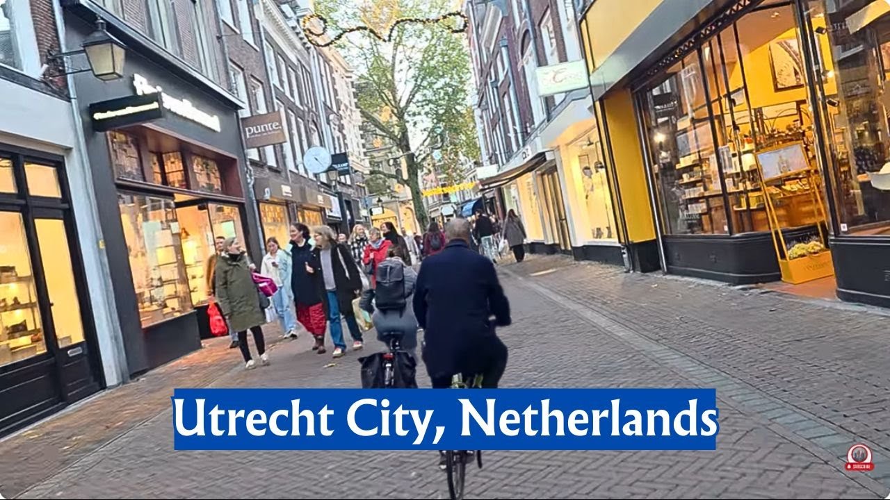 Utrecht City 🇳🇱 | E-bike Ride the centre of Utrecht Netherlands 4K