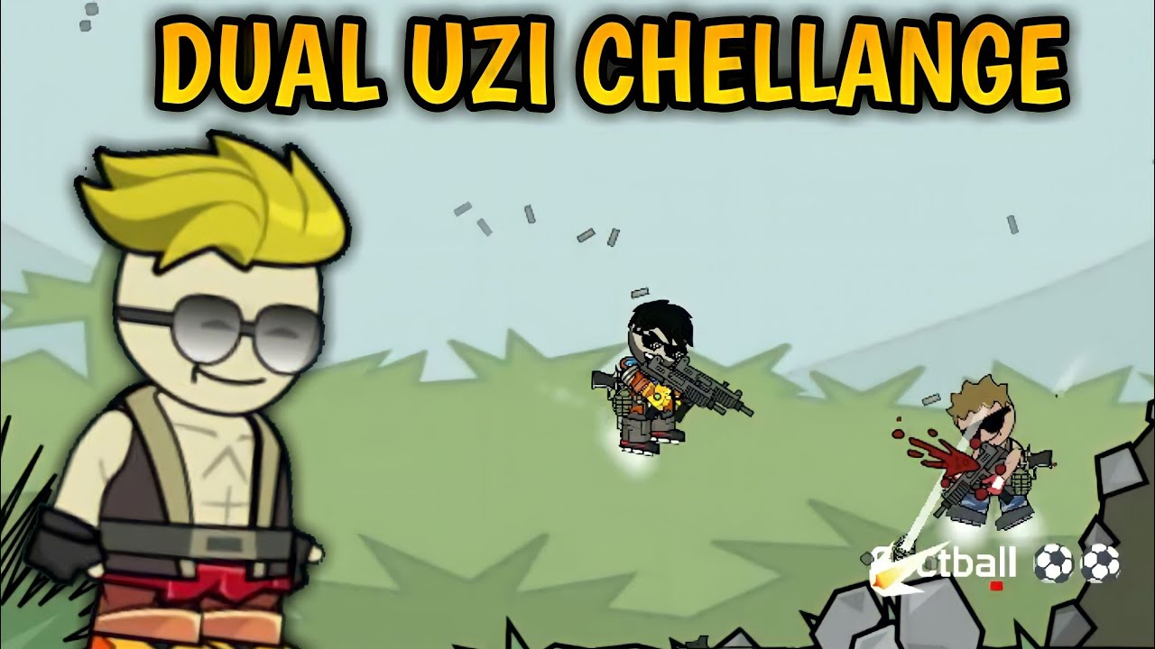 dual uzi challenge in mini militia 😱 # 1