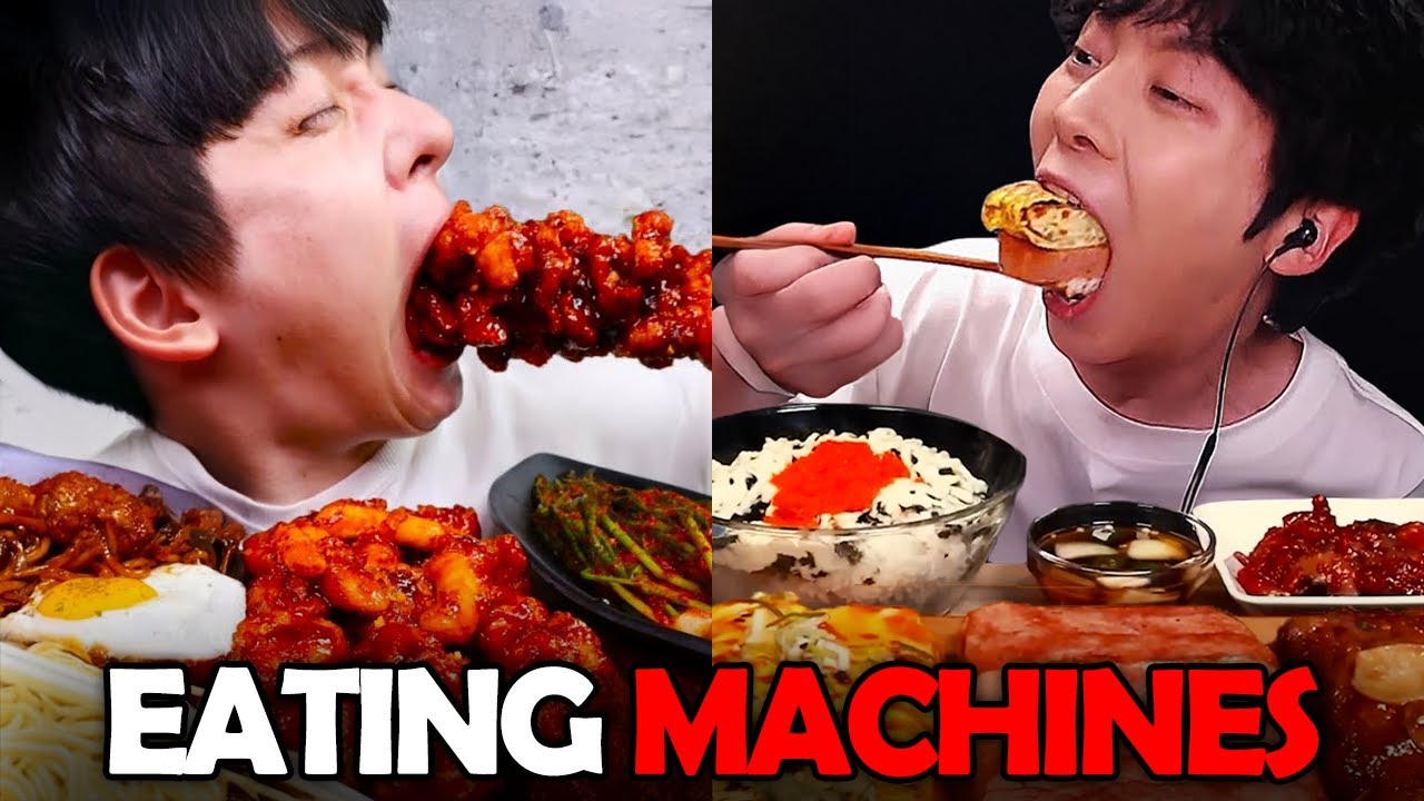 Korean mukbangers EAT LIKE CRAZY! 😱 |  COMPILATION