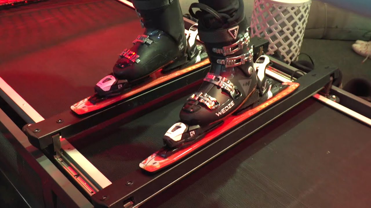 Skiing on a simulated mountain at CES 2020