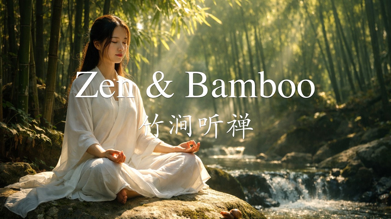 Zen Whispers in the Bamboo Grove | 1 Hour Deep Meditation (No Ads) 竹涧听禅：一小时深度冥想（无广告版）