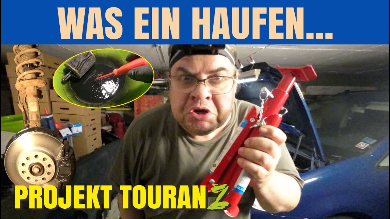 Wartungsstau VW Touran[Z] Projekt | Ölwechsel, Ölschlammspülung, Bremsen uvm. | Rostloch "reparatur"