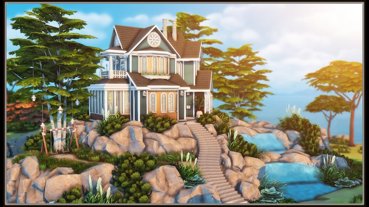 Newlywed Home with Boho-chic Decor (No CC) - The Sims 4 Stop Motion