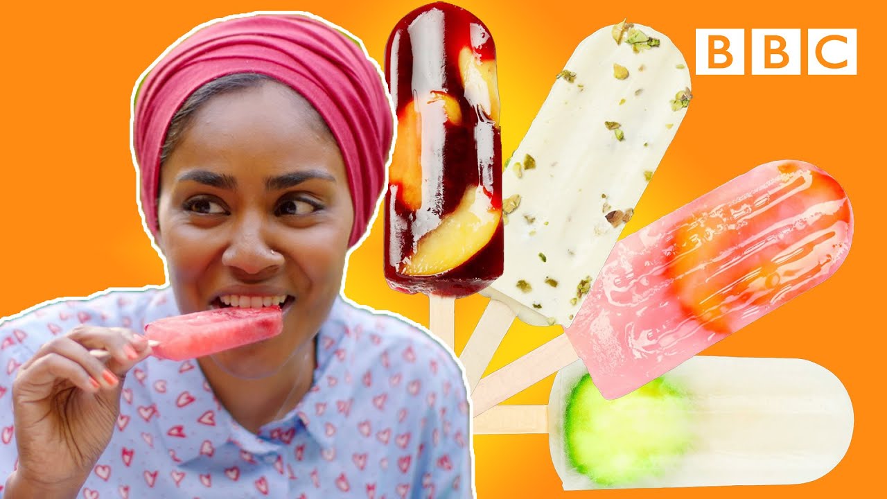 A surprise twist on the classic ice lolly! | Nadiya's Summer Feasts - BBC