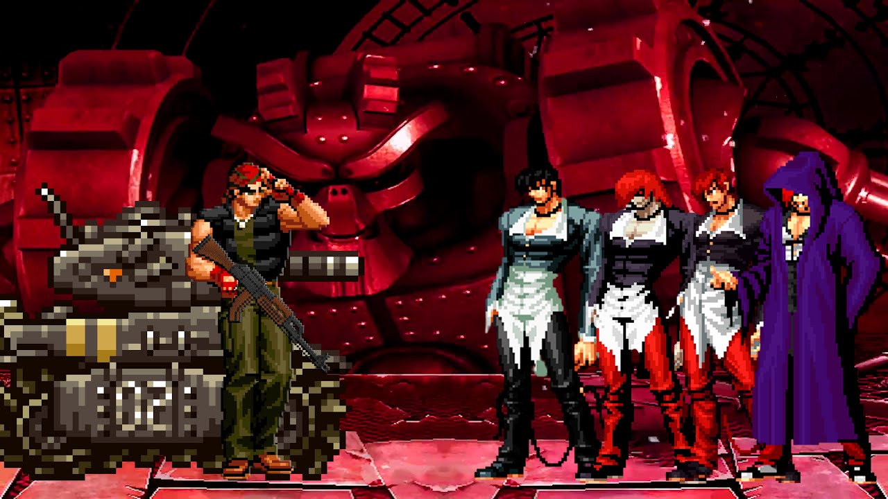 [KOF Mugen] Mech Ralf vs Iori Yagami Team