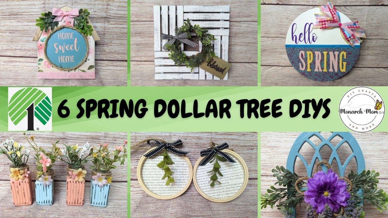 6 Spring Decor DIYS | Dollar Tree DIY | Magnolia Design Co | Farmhouse Decor