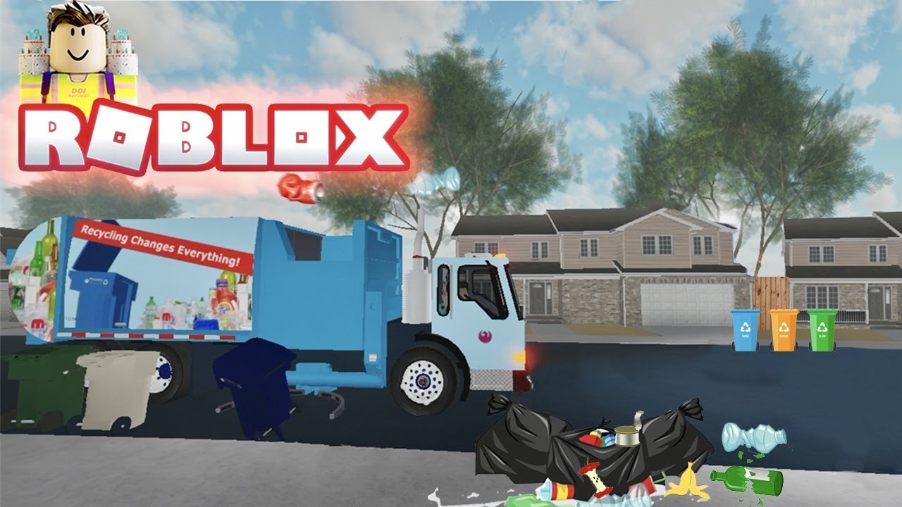 I went on vacation and when I came back, the city was full of Garbage. Roblox Garbage truck Game