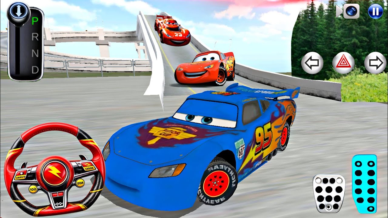 McQueen Car Driving in Jungle Road - 3D Driving Class - Android Gameplay