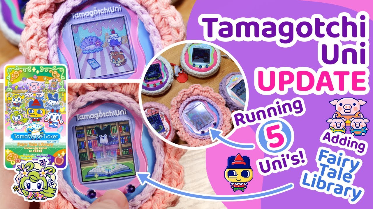 🐷 Запускаем ПЯТЬ Тамагочи &bull; Библиотека сказок 📚 #tamagotchiuni