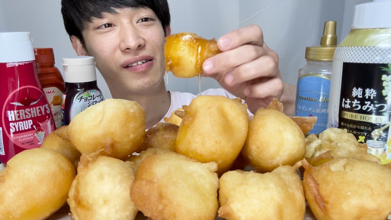 ASMR 揚げバター【咀嚼音/Mukbang/Eating Sounds】