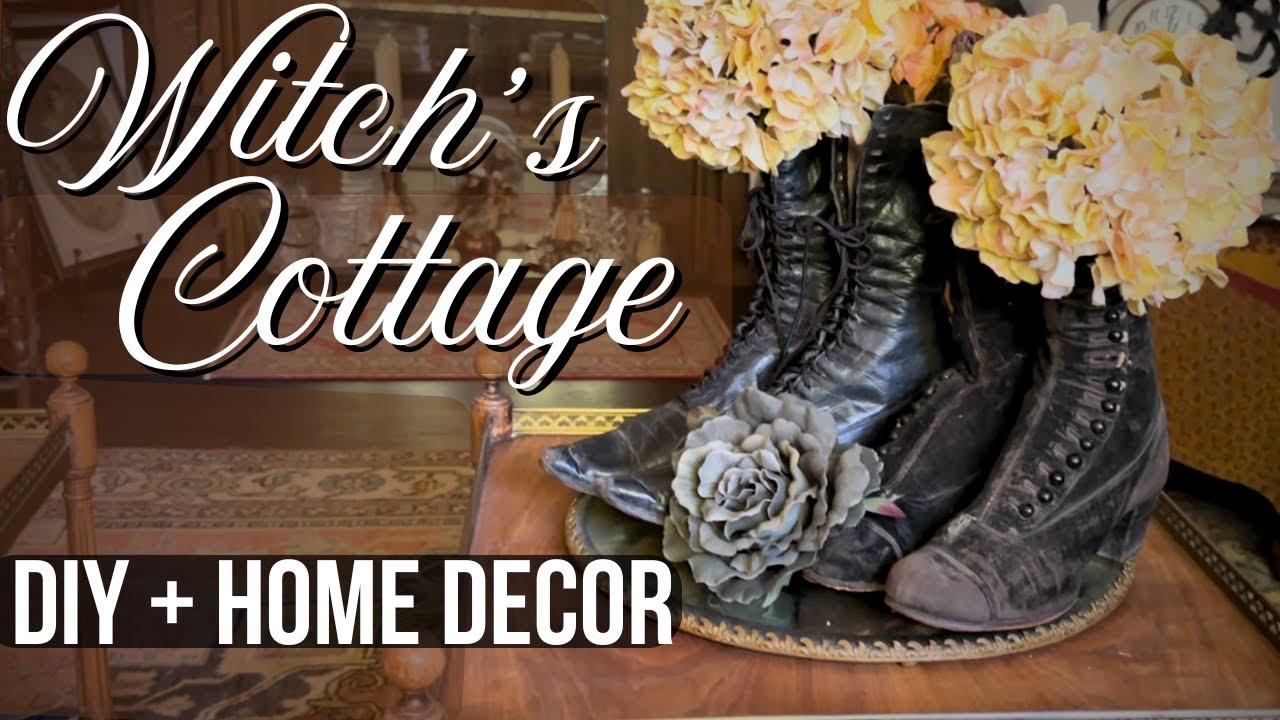 HALLOWEEN DIY + WITCH'S COTTAGE HOME DECOR 🎃