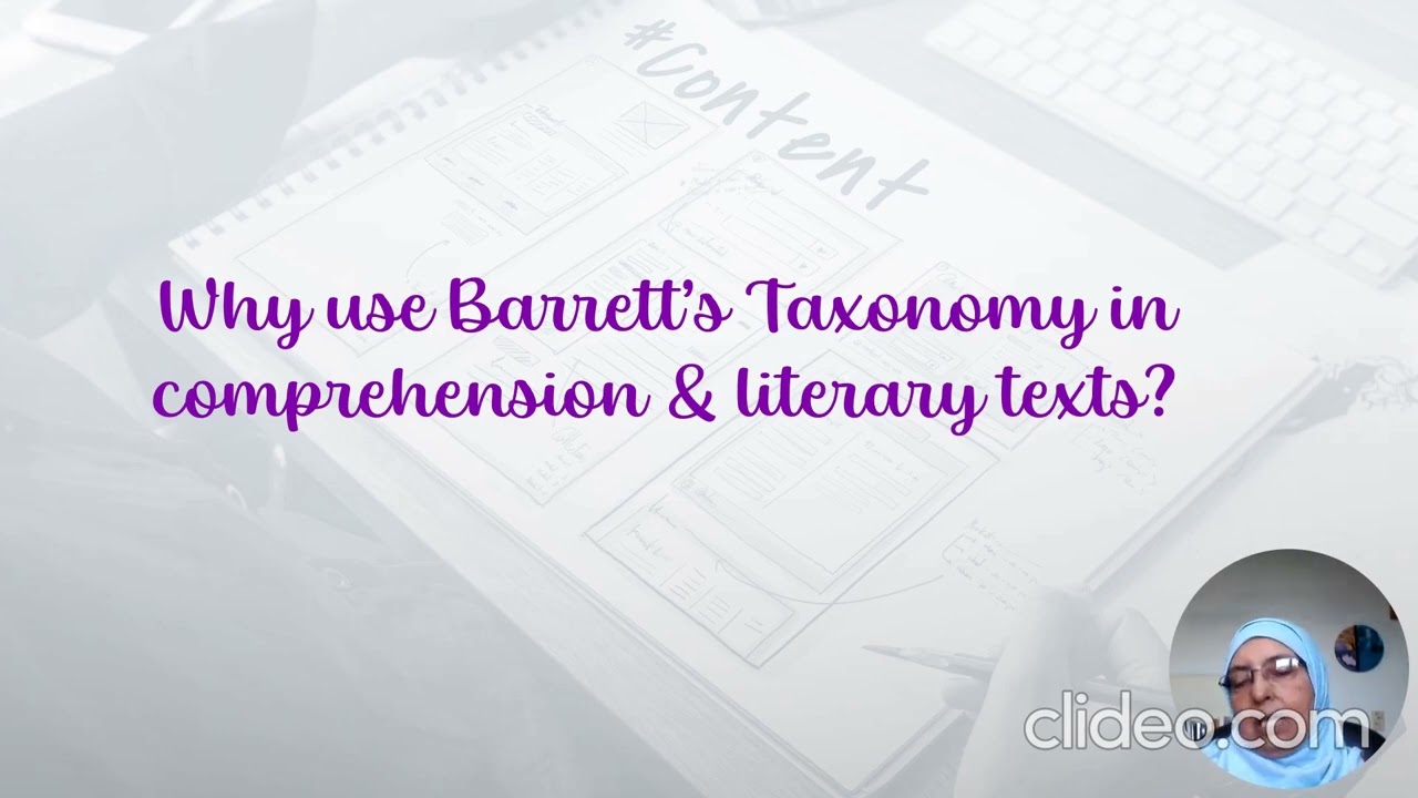 Use Barrett's Taxonomy to test all cognitive levels in reading comprehension tasks.