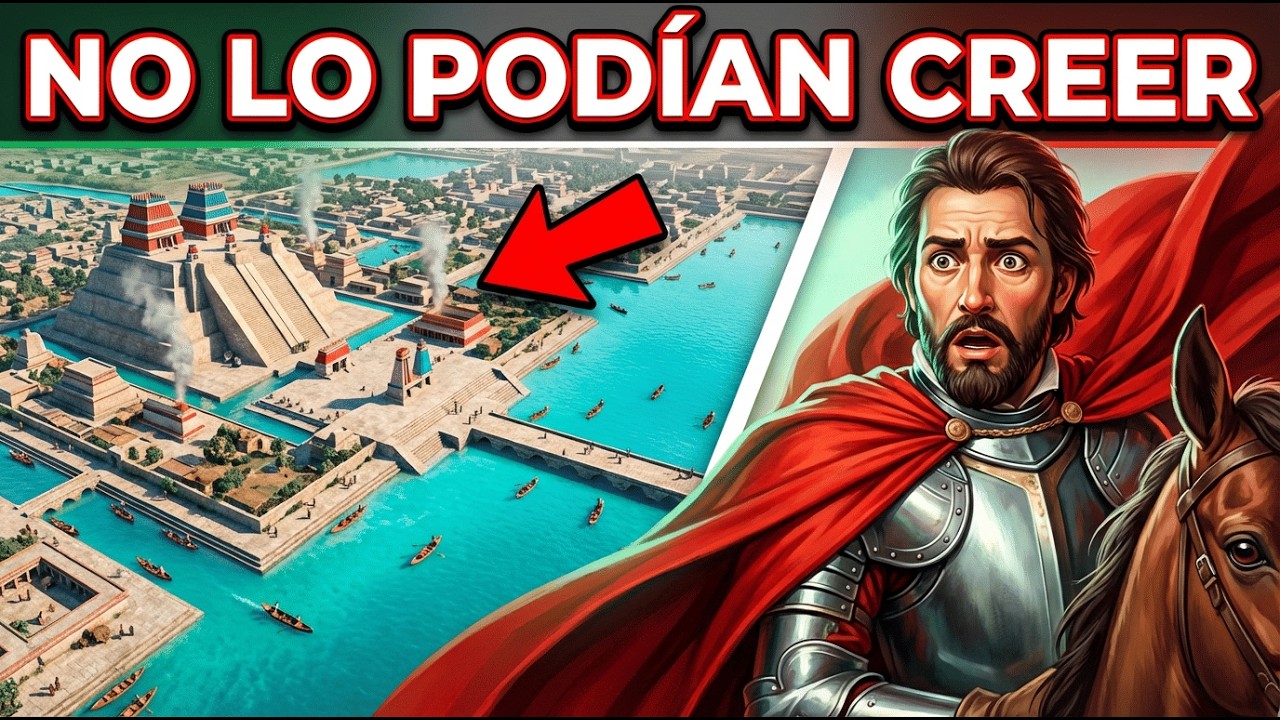 Así era TENOCHTITLÁN en los 1400 — la Ciudad que los ESPAÑOLES no Podían Creer