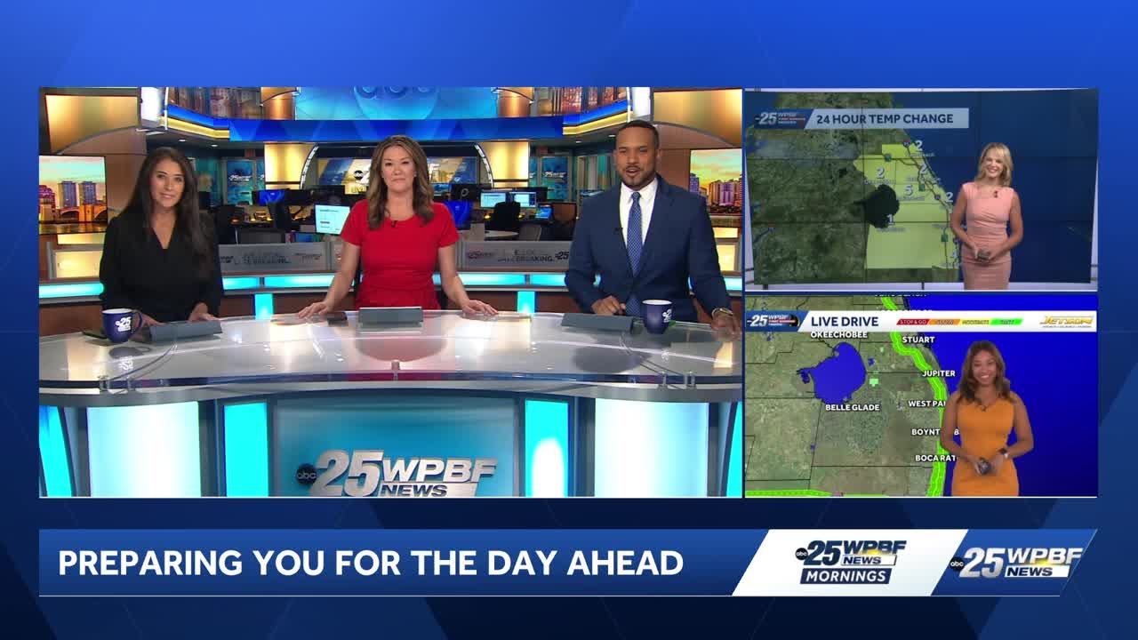 Seasonable and sunny for South Florida