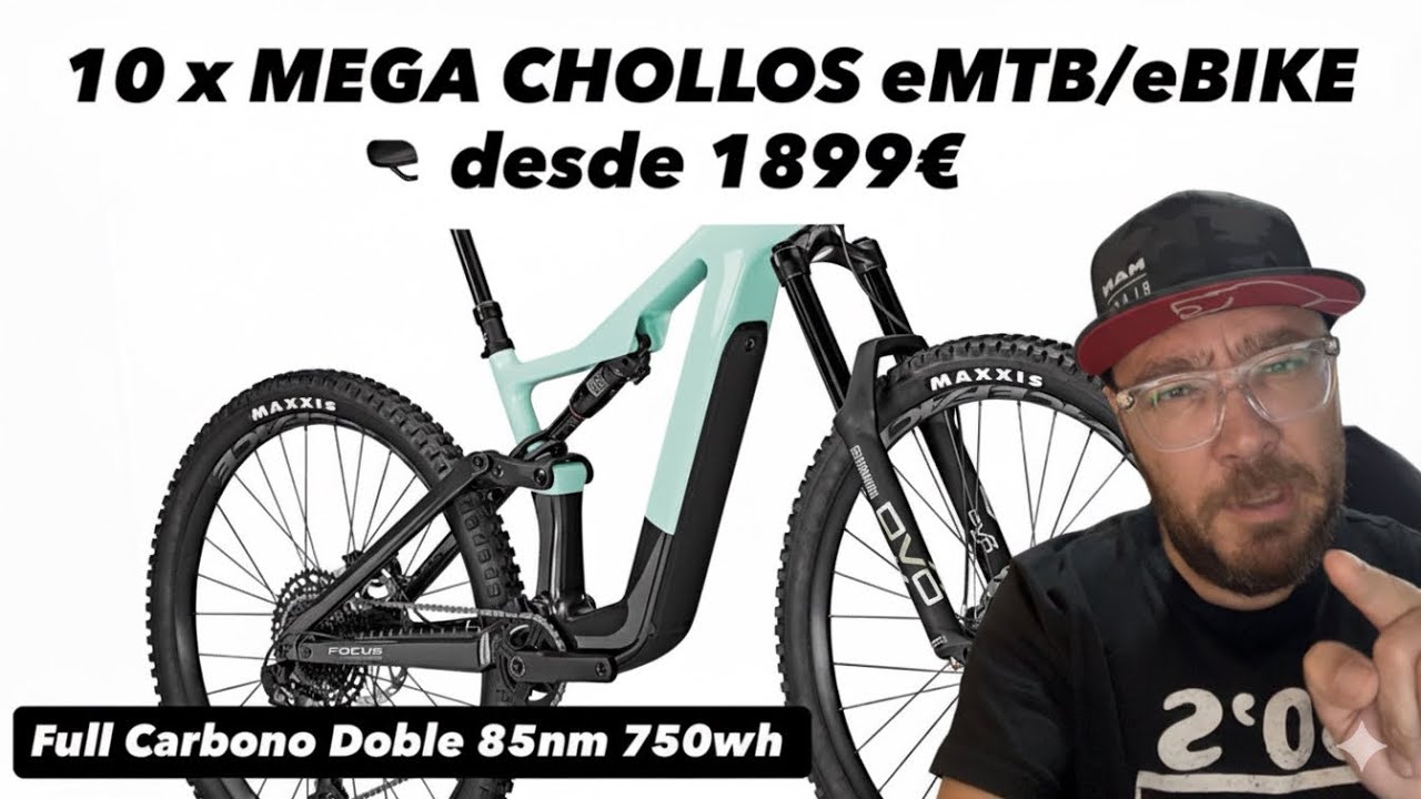 TU PRIMERA ELECTRICA POR 1899€ DOBLE - 85NM/95NM - 750WH o 1250WH +⚡️🔋(EMTB / EBIKE)