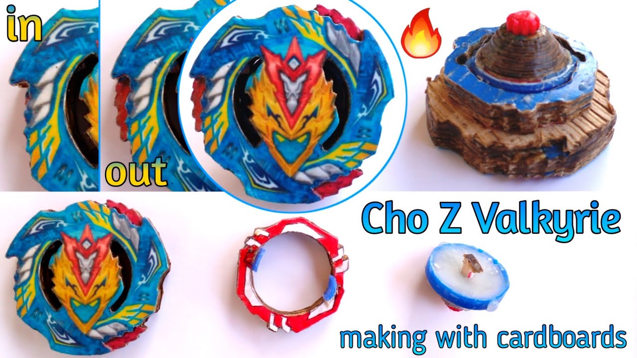 How to make Cho Z Valkyrie Beyblade | with cardboards