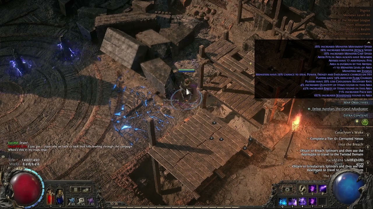 Poe2 bug   Digsite  boss arena
