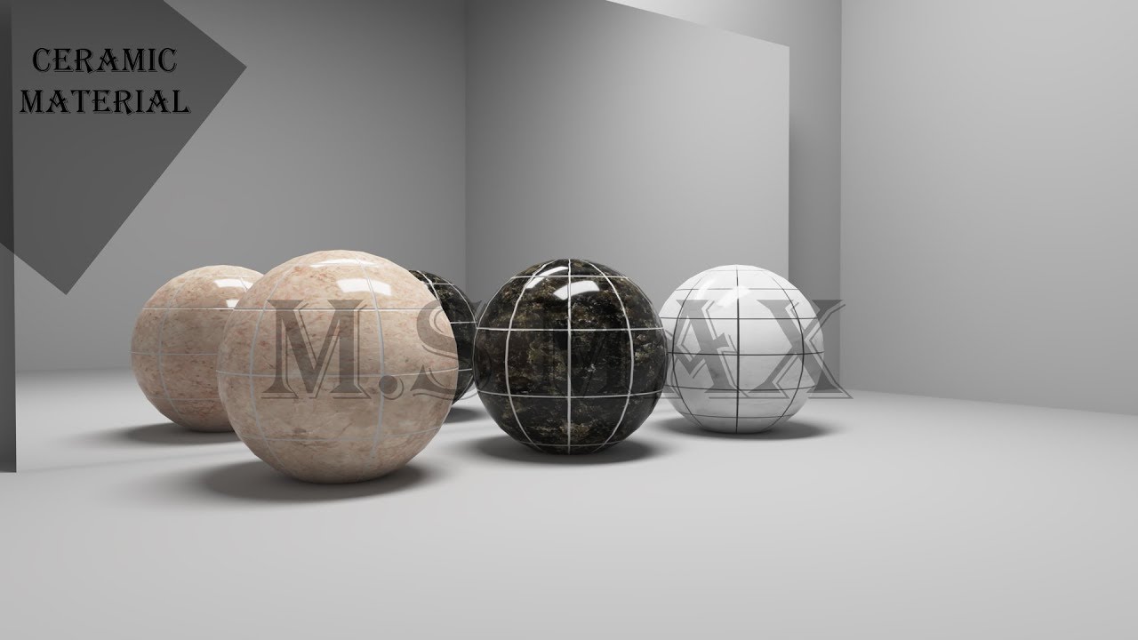 ceramic v-ray material