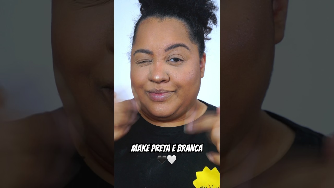 MAKE PRETA E BRANCA 🖤🤍