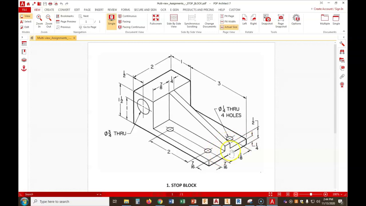 Stop Block (AutoCAD Web App)