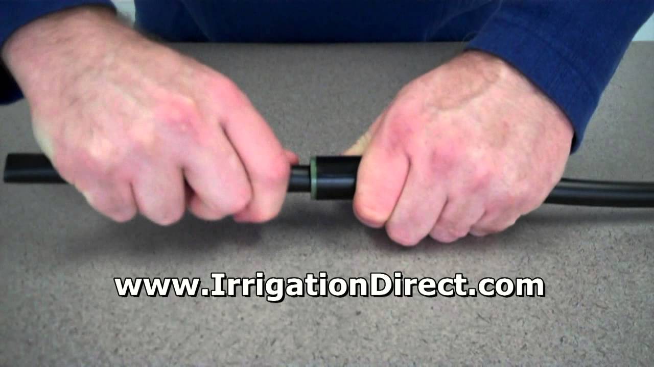 Drip irrigation - How to install a compression coupling for 620 raindrip tubing C620