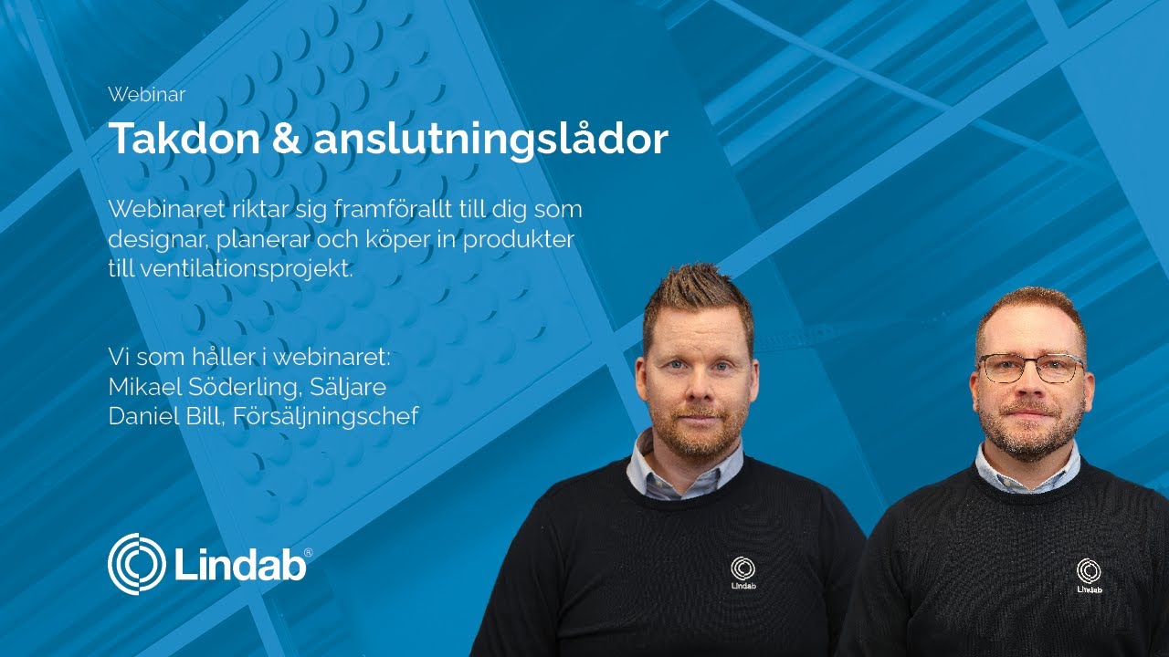 Webinar: Takdon & Anslutningslådor