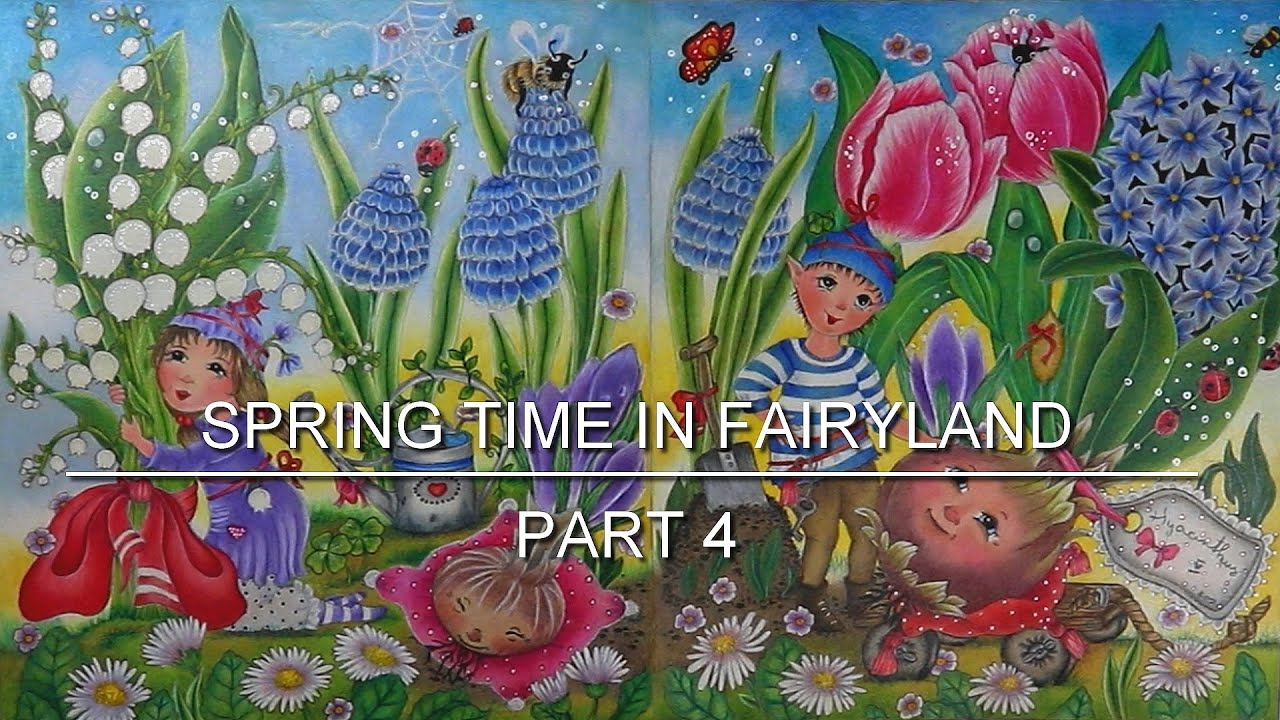 Coloring the Spring Page - Fairy Touch of Magic - Klara Markova|Part 4/4
