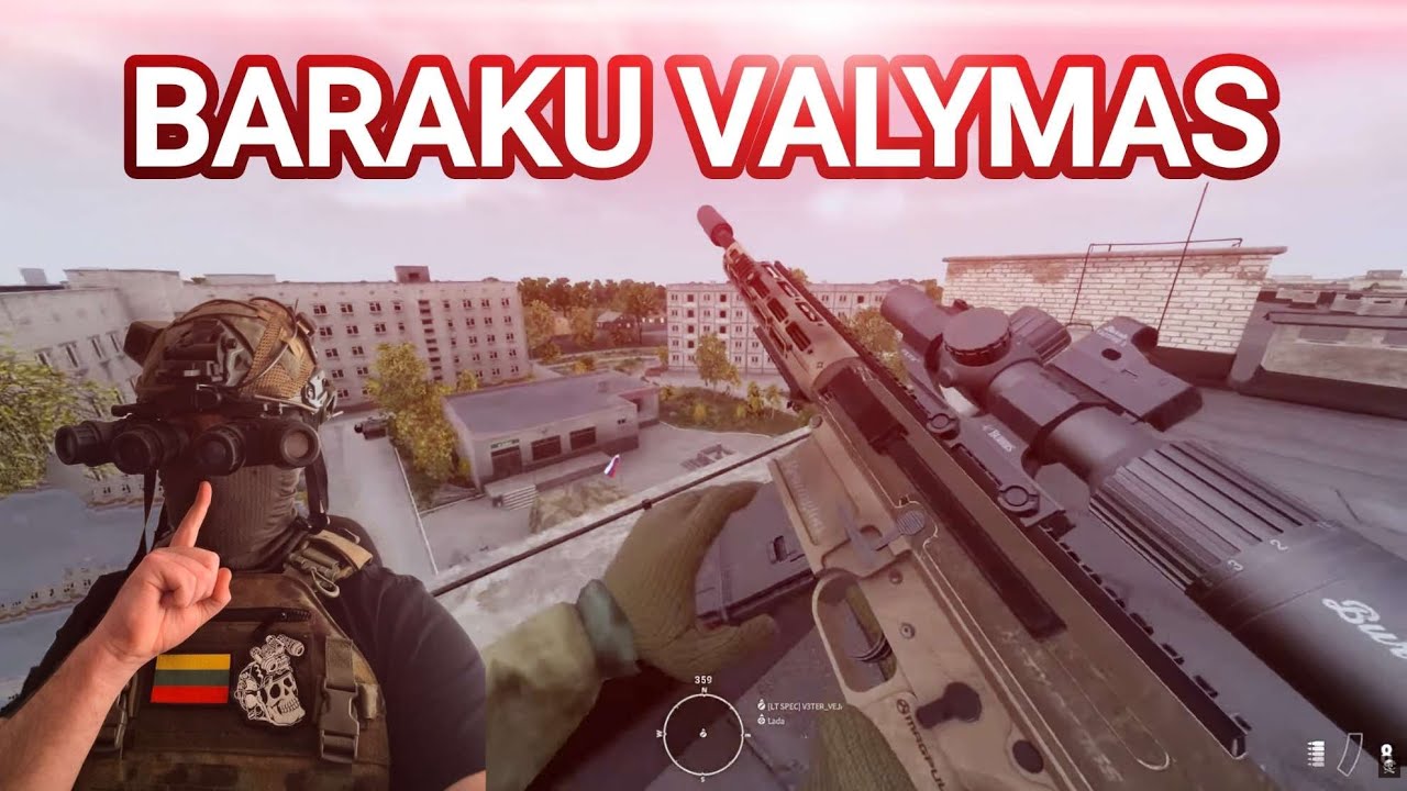 Vienas bazėje | Barako koridorių valymas