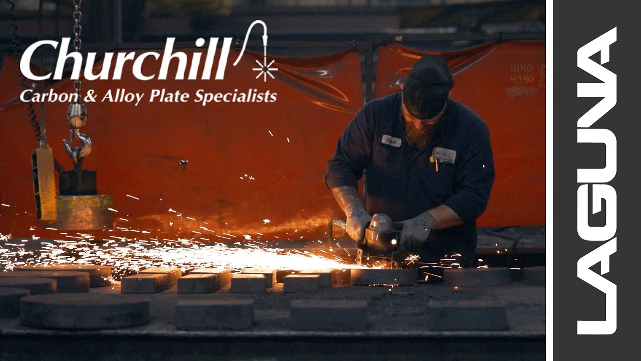 Inside Churchill Steel Plate, Upgrading with a Dake Flattening Press | Laguna Tools