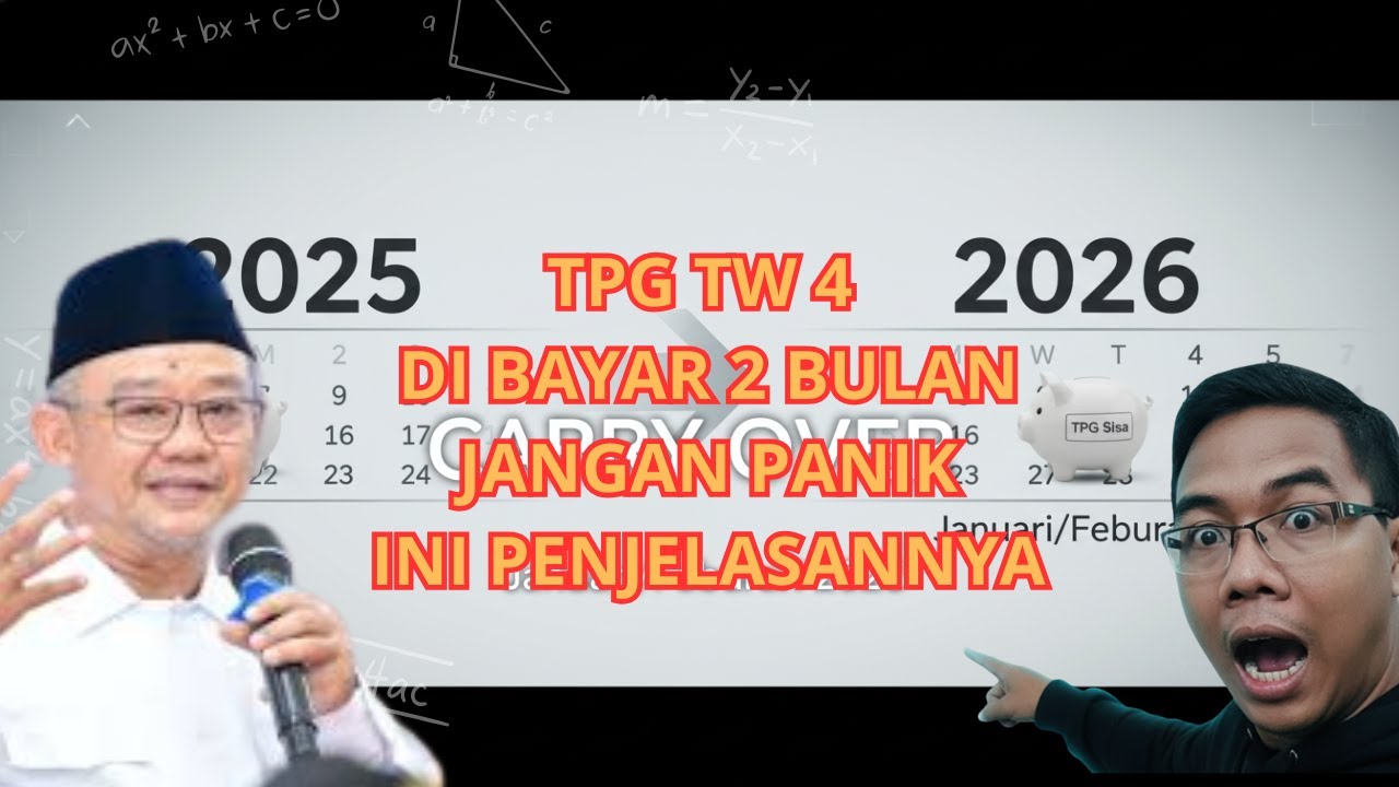 Geger! TPG Triwulan 4 Kurang 1 Bulan? Ini Penjelasan Resminya!