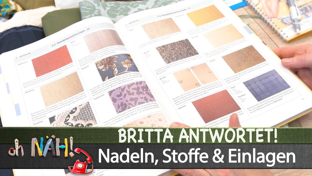 oh NÄH! – Britta antwortet! - Nadeln, Stoffe & Einlagen (Aufz. v. 20.05.2020)