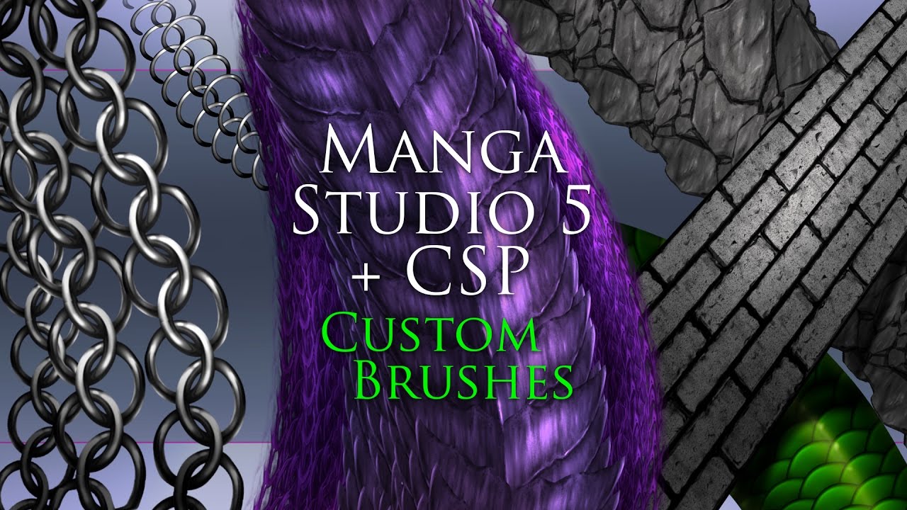 New Custom Brushes for Manga Studio 5 Clip Studio Paint - Update