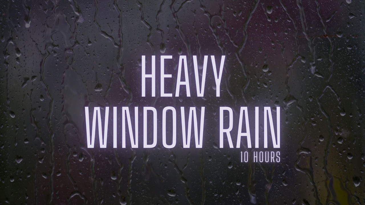Rain on Window at Night 🌧️ 10 Hours | Deep Sleep Rain Sounds (No Music)