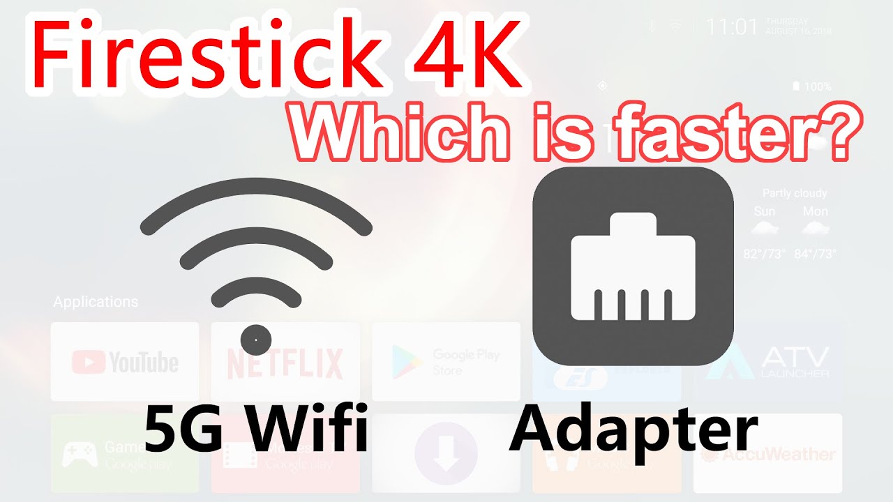 【小石教程】Amazon Fire TV Stick 4K 无线Wifi与转接网线测速对比, Which is faster? 5G Wifi or Ethernet Adapter