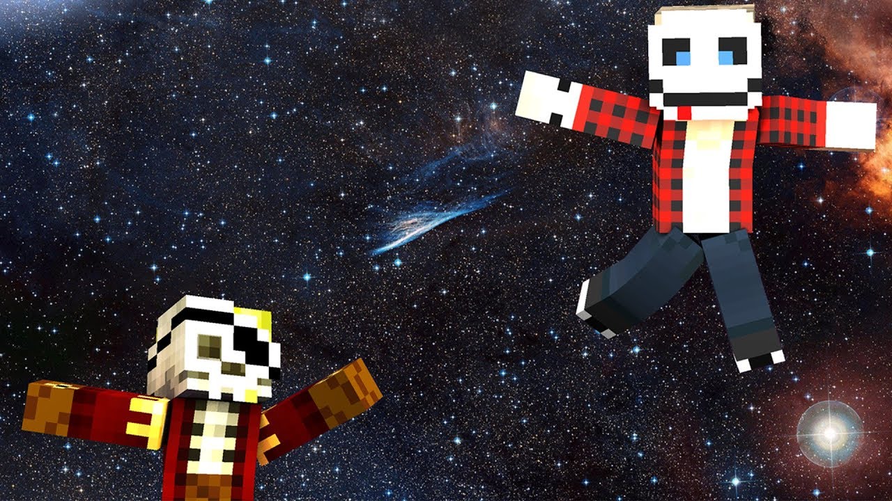 KOSMICZNE WALKI Z FLOTHAREM (MINECRAFT PRO vs NOOB #27)