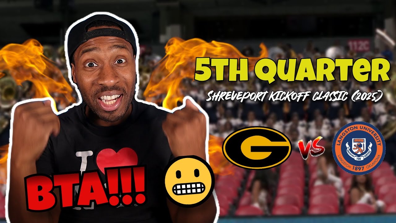 BandHead REACTS to Langston vs Grambling | Shreveport Kickoff Classic 5th Quarter (2025)