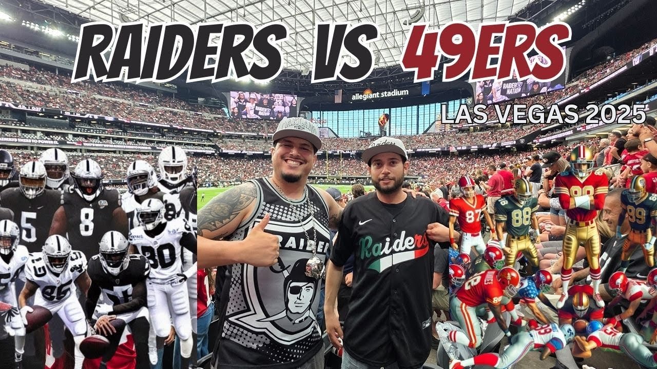 YesYes Vlog #80 Raiders VS SF 9ers Allegiant Sadium 2025 Battle Of The Bay