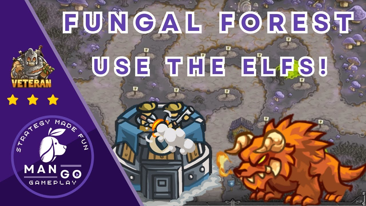 Kingdom Rush Iron Challenge &ndash; Fungal Forest | Best Kingdom Rush Walkthrough